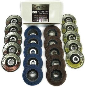 img 4 attached to 🔧 DocaDisc 4.5 Inch Flap Disc (20 Pack Assortment) - 40 Grit Type 29 (10pc) & 80 Grit Type 27 (10pc) Professional Grade Abrasive Grinding Wheel & Flap Sanding Disc: Effective and Durable