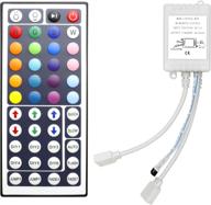 🔌 wireless ir remote control for 44 key rgb controller, led light strip, 2-port dimmer - ideal for smd 5050 3528 rgb led strips dc12-24v логотип