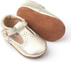 img 3 attached to Stylish and Durable: Liv Leo T Strap Oxford Leather Girls' Shoes – Perfect Blend of Fashion and Comfort