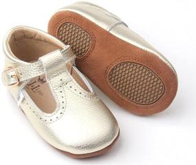 img 2 attached to Stylish and Durable: Liv Leo T Strap Oxford Leather Girls' Shoes – Perfect Blend of Fashion and Comfort
