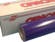 🎨 24-inch x 10-foot glossy purple oracal 651 vinyl roll for craft cutters and vinyl sign cutters logo