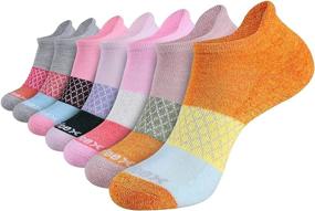 img 4 attached to 🧦 Womens Cushioned Ankle Socks 7-Pack with Tab: Ideal Athletic Running Socks