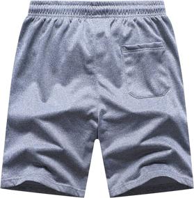 img 3 attached to Men's Athletic Gym Shorts - 🩳 Casual Running Workout Shorts with Pockets by BYLESIN