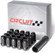 🔩 комплект черных шлицевых гайков с драйвером circuit performance 1/2x20 - 20 штук в упаковке логотип