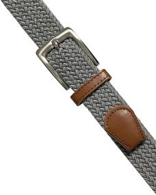 img 1 attached to 👗 Stylish and Flexible: Braided Elastic Fabric Stretch Leather Women's Belts and Accessories