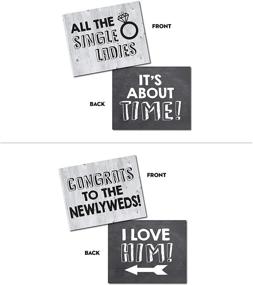 img 1 attached to 💍 UP THE MOMENT Wedding Photo Booth Props - Memorable Wedding Moments with 20 Double-Sided Designs, 8x10 Size, Must-Have Wedding Photo Booth Props and Signs