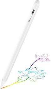 img 4 attached to Ручка-стилус для Apple iPad Pencil - точное письмо и рисование с отвержением ладони | Совместим с iPad Pro 11/12.9, iPad 6-го/7-го поколения, Mini 5-го, Air 3-го поколения