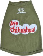 🐶 aye chihuahua green doggie tank top: comfort and style for your canine companion логотип