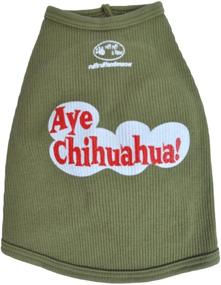 img 4 attached to 🐶 Aye Chihuahua Green Doggie Tank Top: Comfort and Style for Your Canine Companion