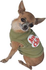 img 2 attached to 🐶 Aye Chihuahua Green Doggie Tank Top: Comfort and Style for Your Canine Companion