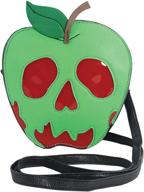 🍏 enchanting sleepyville critters poisoned apple crossbody bag in green - vinyl delight! logo