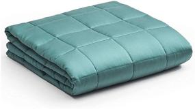 img 4 attached to Cooling YnM Bamboo Weighted Blanket — 100% Cooling for Optimal Sleep Experience