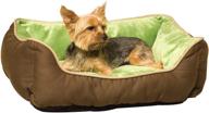 stay snug and cozy with the k&amp;h pet products self-warming lounge sleeper pet bed: heat reflecting liner, machine washable, available in multiple colors logo