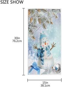 img 2 attached to Christmas Snowflake Bathroom Absorbent Decorations Bath