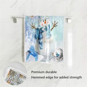 img 3 attached to Christmas Snowflake Bathroom Absorbent Decorations Bath