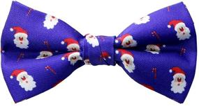 img 4 attached to 🎀 Stylish Spring Notion Christmas Boys' Accessories: Printed Microfiber Bow Ties and More!