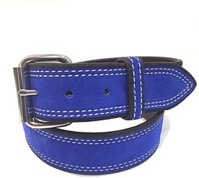 img 4 attached to 💼 Premium Genuine Suede Wide Belt: The Perfect Men's Accessory for Belts