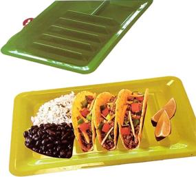 img 1 attached to Colored Plastic Divider Plates: Ideal Holders for Organizing