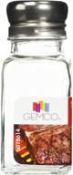 gemco 2-ounce salt/pepper shaker: convenience and versatility in one logo