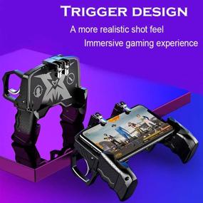 img 3 attached to 🎮 GOFOYO K21 Mobile Game Controller for PUBG, Call of Duty, Fortnite - Aim Trigger Fire Buttons L1R1, Sensitive Joystick Gamepad for 4.7-6.5 inch iPhone and Android Phones
