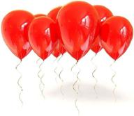 king's deal pack of 100 latex balloons, 12 inches, red - party supplies decorations balloon логотип