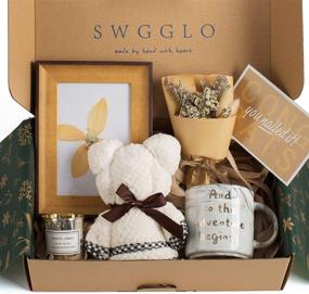 img 4 attached to 🎓 2021 Graduation Gift Set: Picture Frame, Marble Mug, Towel, Candle & Flower - Perfect for Congratulating Her!