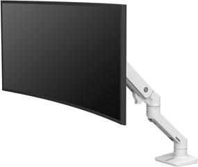 img 3 attached to 🖥️ Ergotron HX Ultrawide Monitor Arm - VESA Desk Mount for Monitors Up to 49 Inches, 20-42 lbs - White - Find the Perfect Support for Your Ultrawide Display!