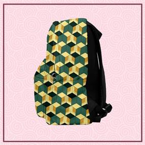 img 1 attached to 🎒 KINOMOTO Nezuko Schoolbag Backpack with Laptop Compartment