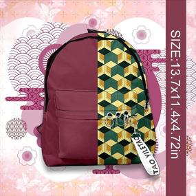 img 2 attached to 🎒 KINOMOTO Nezuko Schoolbag Backpack with Laptop Compartment