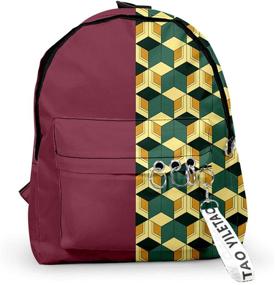 img 4 attached to 🎒 KINOMOTO Nezuko Schoolbag Backpack with Laptop Compartment