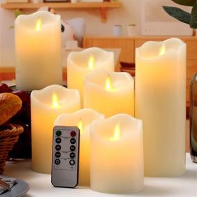 img 4 attached to qinxiang Flameless Candles LED Candles Bundle of 7