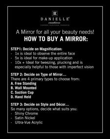 img 1 attached to Danielle Midnight Matte Vanity Mirror