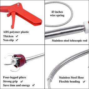 img 2 attached to 🚽 Stainless Steel Telescoping Toilet Snake: Ultimate Toilet Auger for Clog Removal, Unblock Toilets with this Effective Plumbing Tool