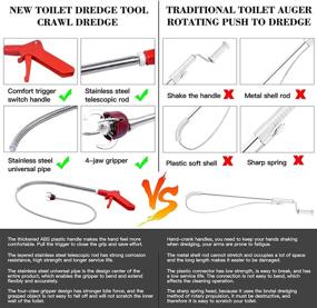 img 3 attached to 🚽 Stainless Steel Telescoping Toilet Snake: Ultimate Toilet Auger for Clog Removal, Unblock Toilets with this Effective Plumbing Tool