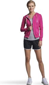 img 2 attached to Enhanced Cotton Performance Full Zip Jacket for Women by Russell Athletic