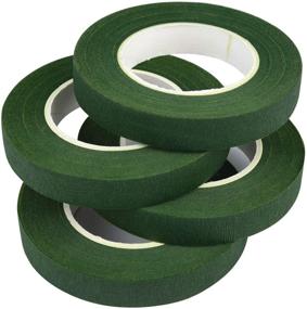 img 2 attached to 🌺 Enhance Your Floral Crafts with KUUQA 4 Rolls 1/2" Wide Dark Green Floral Tapes: Ideal for Bouquet Stem Wrapping and Wedding Bouquets
