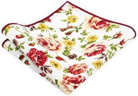 img 2 attached to 🌸 Stylish Assorted Floral Handkerchiefs: Perfect Costume Accessories