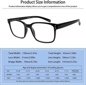 img 3 attached to 👓 SIGVAN 5 Packs Blue Light Blocking Reading Glasses: Comfy Computer Games Eyewear for Men & Women with Spring Hinge Readers