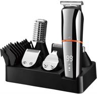 surker grooming kit - 6 in 1 beard trimmer for men, hair clippers, body mustache nose hair groomer - cordless precision trimmer - waterproof & usb rechargeable logo