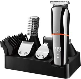 img 4 attached to SURKER Grooming Kit - 6 in 1 Beard Trimmer for Men, Hair Clippers, Body Mustache Nose Hair Groomer - Cordless Precision Trimmer - Waterproof & USB Rechargeable