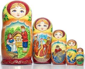 img 4 attached to Traditional Russian Matryoshka Nesting Doll - Enhanced SEO