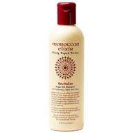 💆 revitalize moroccan elixir argan oil shampoo: sulfate-free, paraben-free. repairs dry, damaged, color-treated hair, tames frizz, promotes growth. strong, shiny hair (8.5oz) logo