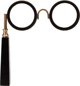 img 3 attached to 🔍 Black Brass-Framed Spectacle Magnifying Glass by Creative Co-Op