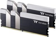 thermaltake toughram black ddr4 4400mhz c19 16gb (8gb x 2) memory intel xmp 2.0 ready with real-time performance monitoring software r017d408gx2-4400c19a - optimized thermaltake toughram black ddr4 4400mhz c19 16gb (8gb x 2) memory intel xmp 2.0 with performance monitoring software logo