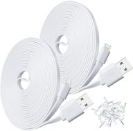 🔌 convenient 2-pack 10ft usb power extension cable for wyze cam, yi home camera, nest-cam indoor, and more! logo