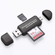 🔌 micro usb otg to usb 2.0 adapter with sd/micro sd card reader - standard usb male & micro usb male connector for smartphones/tablets with otg function (usb 2.0) логотип