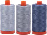 🧵 aurifil 50wt egyptian cotton thread bundle - large 1422 yard spools, with/without aurifil empty thread case (3 spool bundles, nos. 1248 2610 2612) logo