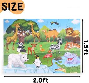 img 4 attached to LovesTown Puzzles Animals: Enhance Pre School Education