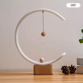 img 2 attached to 🔦 Heng Balance Lamp, LONRISWAY Desk Lamp Magnetic Suspension Balance Light Creative LED Night Light Table Lamp Ideal Birthday Gift Modern Home Dorm Bedside Wood