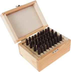 img 4 attached to 🔨 Stalwart 36-Piece Steel Punch Stamp Set - 75-ST6040 Letter and Number Stamping Kit with Wood Storage Case (Ideal for Metal Keys, Crafts, Leather, and More)